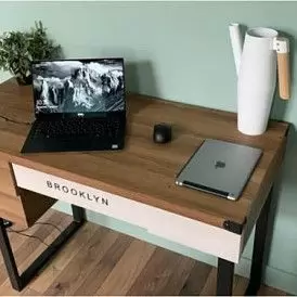 Стол письменный Brooklyn, орех/черный