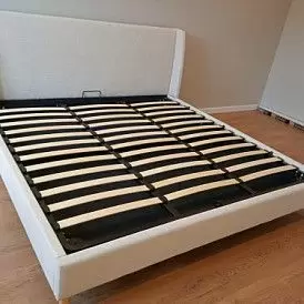 Кровать Carrera 160x200 (с подъемным механизмом), голубой