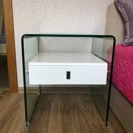 Столик Glasper, белый