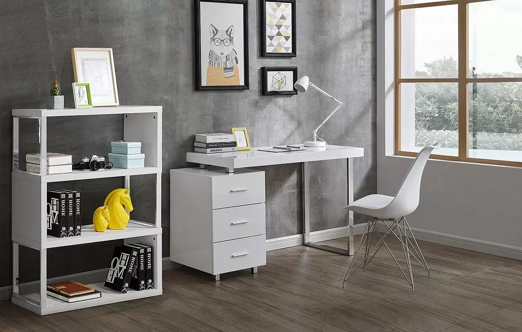 Стеллаж Leiden, белый/хром - фото 4