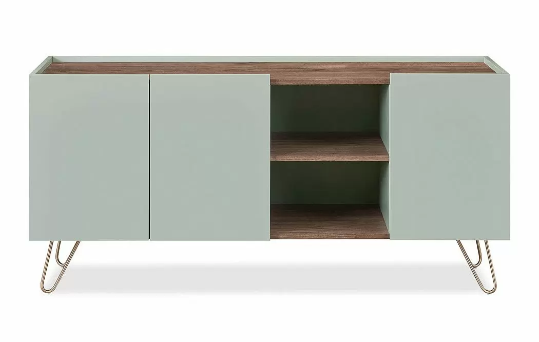 Буфет Tilda, светло-серый/орех