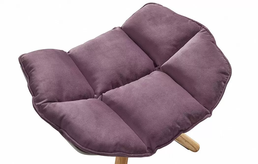 Кресло и оттоманка в стиле Husk, лиловый - фото 13