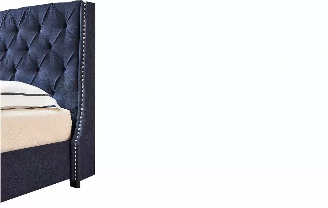 Кровать Evita Grand, темно-синий - фото 5