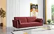 Диван-кровать Liverpool, бордовый/золото