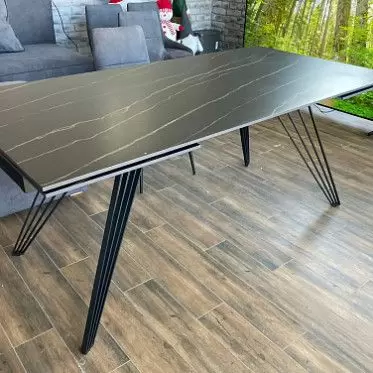 Стол раскладной Parma 180-280, черная керамика