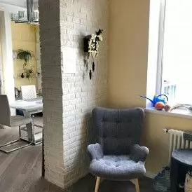 Оттоманка Contour, розовый/белый