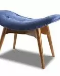 Оттоманка Contour, синий/коричневый