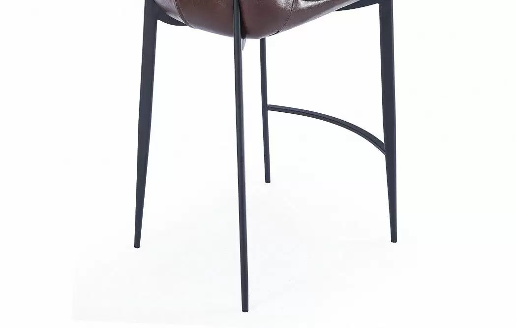 Стул полубарный Peggy (65), глянцевый шоколад/черный - фото 6