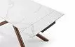 Стол раскладной Ravenna 140-180, белая керамика/орех