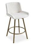 Стул полубарный Jasmin, кремовый/медь