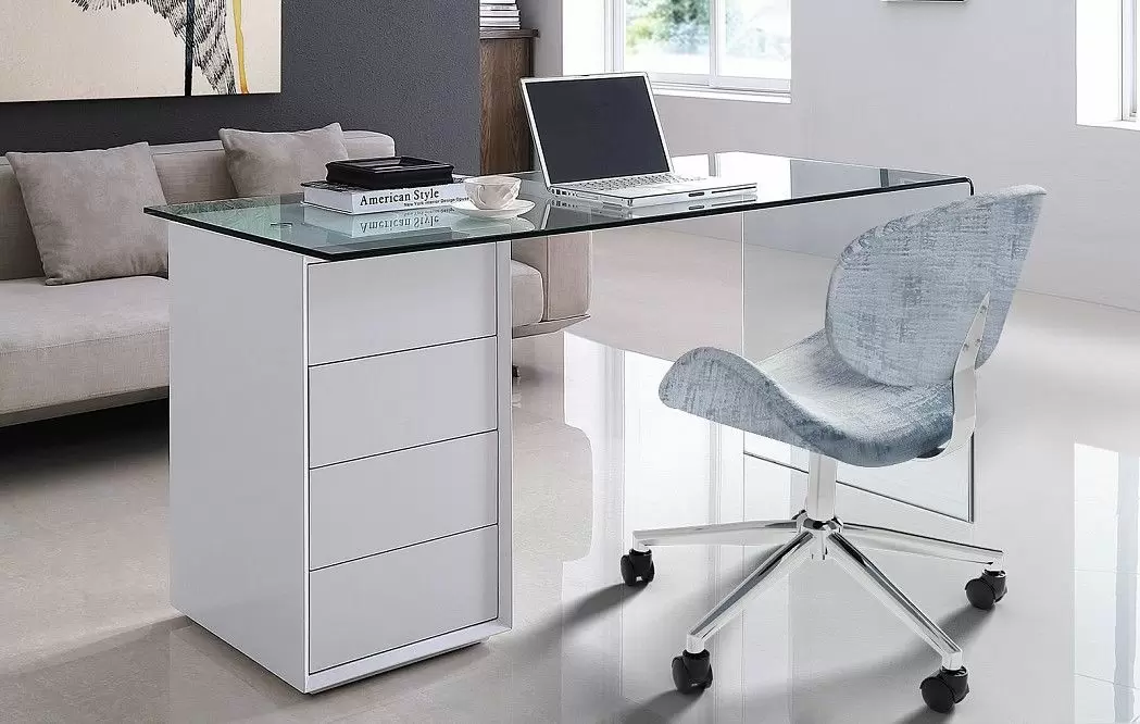 Кресло Miranda, серо-голубой/хром - фото 2