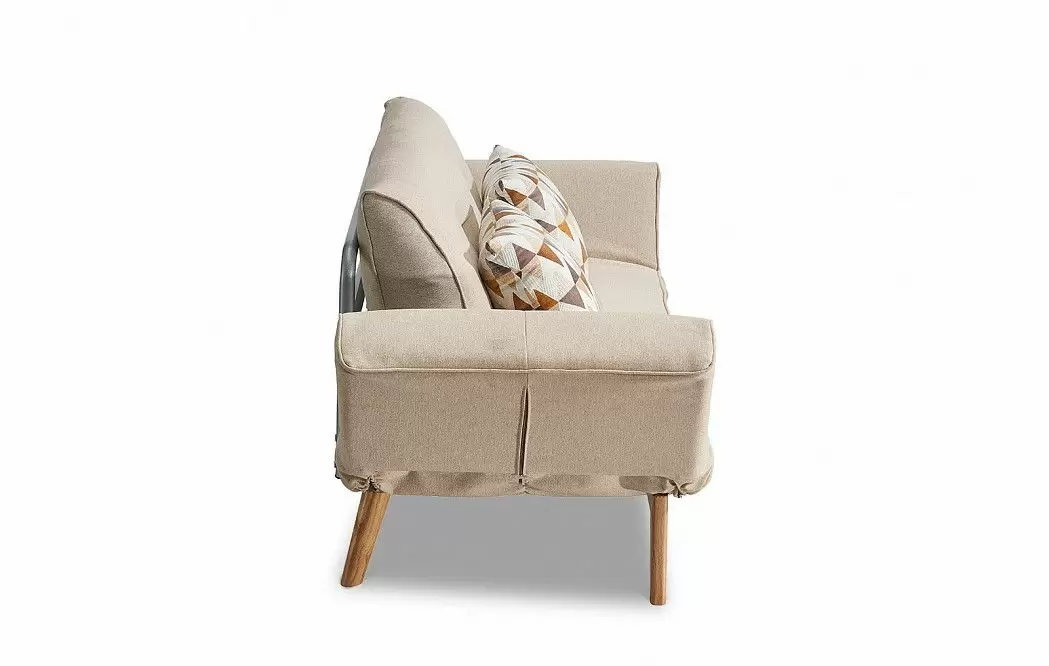 Диван-кровать Meryl, бежевый/коричневый - фото 9