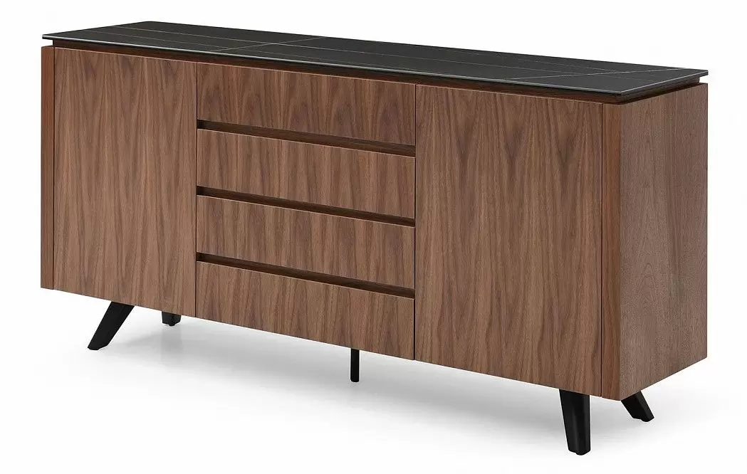 Буфет Nottingham, темная керамика/орех - фото 4