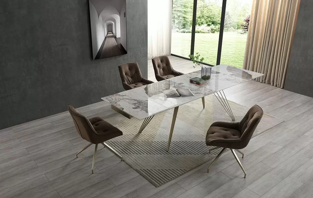 Стул Joely, коричневый/шампань - фото 6