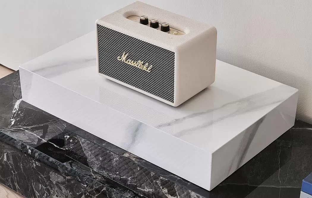 ТВ Тумба Gabrielle (Композиция №2), черный камень/белый камень - фото 5