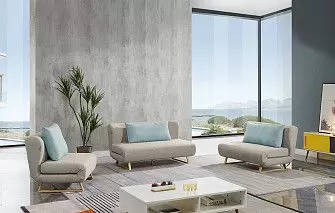 Комплект мягкой мебели Rosy, бежевый/мята