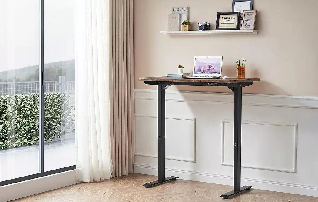 Стол Dallas (120) жженое дерево, регулируемая высота, электропривод - фото 2