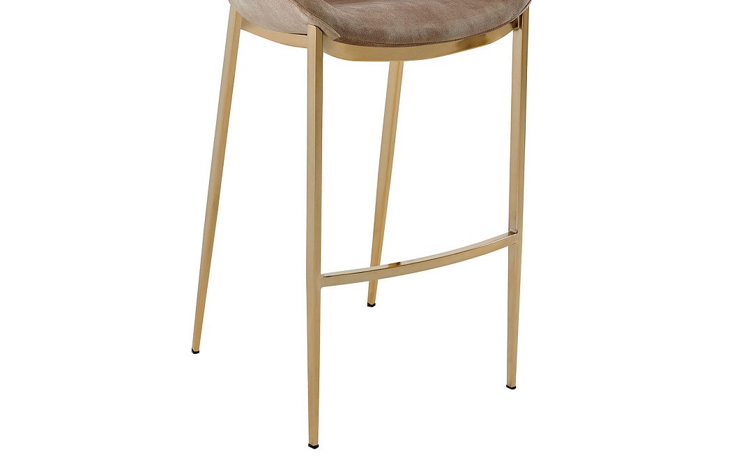 Стул барный Harley (75), капучино/золото - фото 5