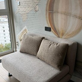 Диван-кровать Rosy 3-х местный, коричневый