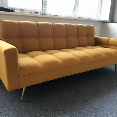 Диван-кровать Madrid, желтый/золотые ножки 1635251131982.jpg