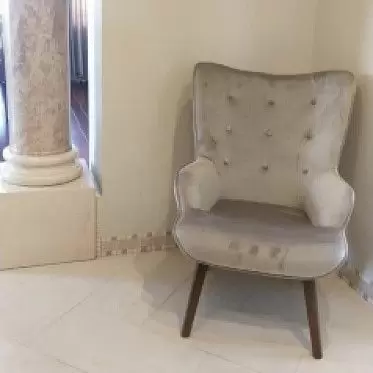 Кресло Hygge, бежевый/орех