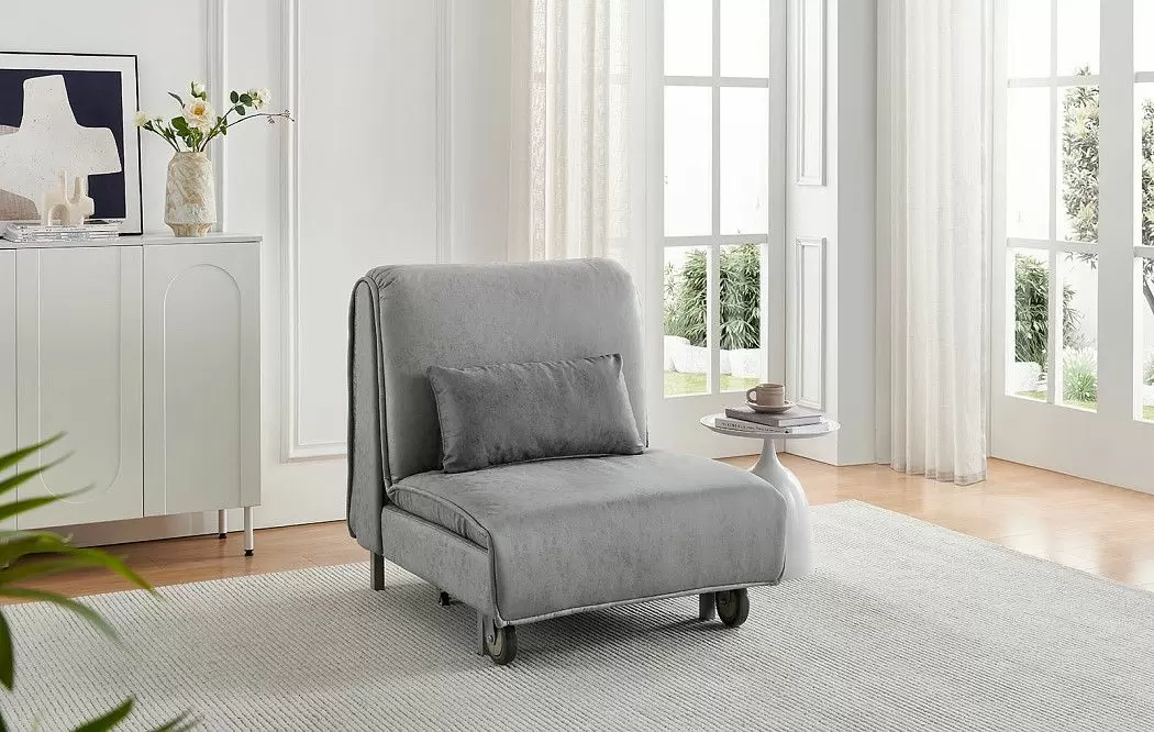 Кресло-кровать Vicky, светло-серый - фото 3