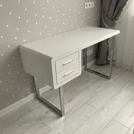 Стол письменный Poesy, орех/хром
