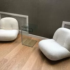 Кресло Cloud, слоновая кость/золото