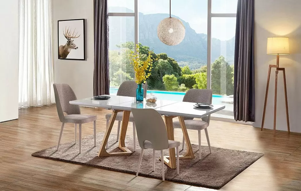 Стол раскладной Avalon (140), белый/ясень - фото 13