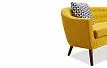 Комплект мягкой мебели Florence, желтый шафран/орех