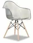 Стул Aura (в стиле Eames), серый прозрачный