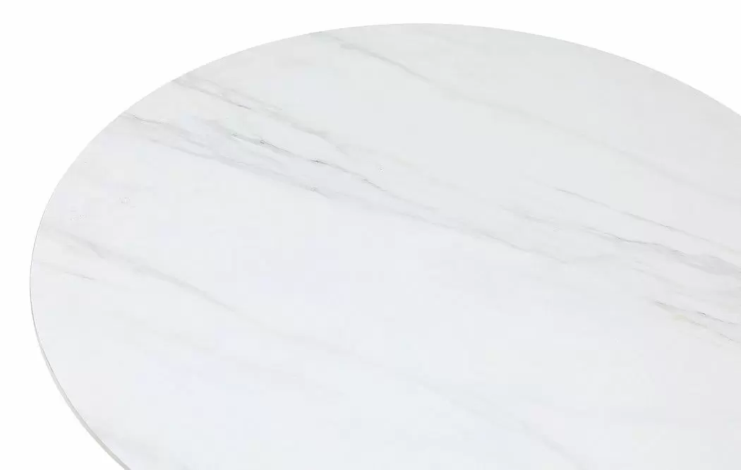 Стол журнальный Sanremo (90), белая керамика/черный - фото 5