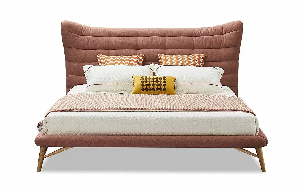 Кровать Venezia 200x200, коралловый - фото 4