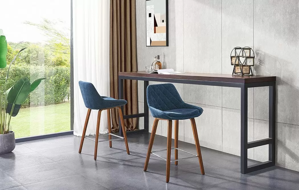 Стул полубарный Joan (65), темно-синий - фото 2