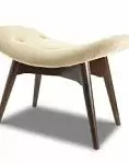 Оттоманка Contour, бежевый/темно-коричневый