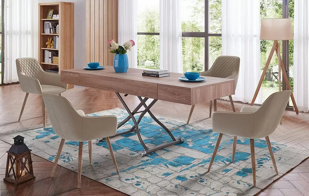 Стул Anita, бежевый/дуб - фото 3