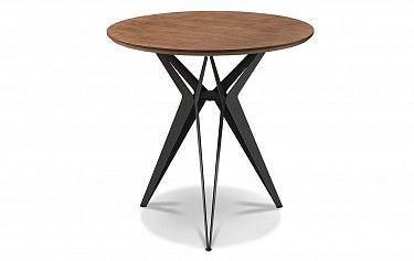 Стол журнальный Elegance (60), орех/черный