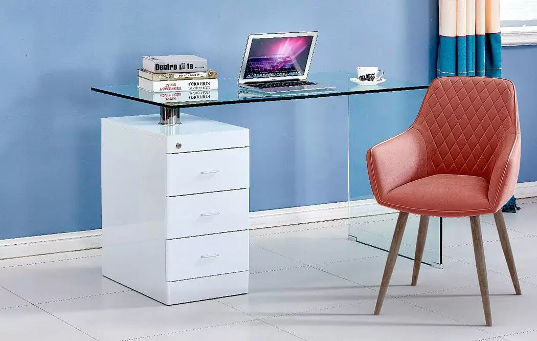 Стол письменный Waterfall, белый - фото 15