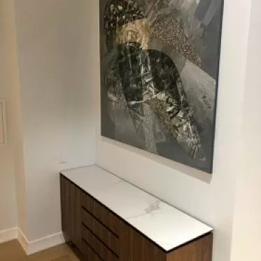 Буфет Nottingham, белая керамика/орех