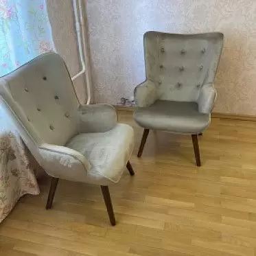 Кресло Hygge, бежевый/орех