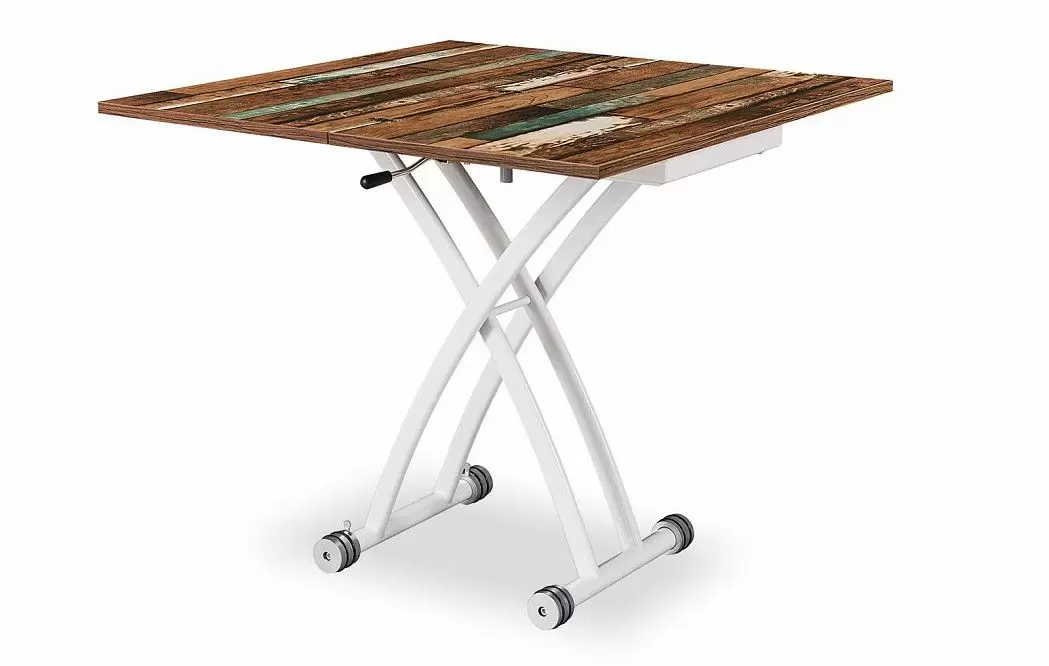 Стол-трансформер Jordan, мультиколор/белый