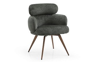 Стул Evy, зеленый/бронза