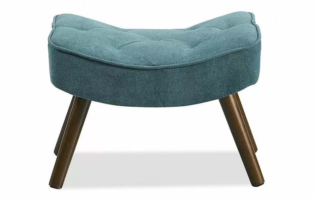 Кресло и оттоманка Hygge, темно-бирюзовый/орех - фото 13