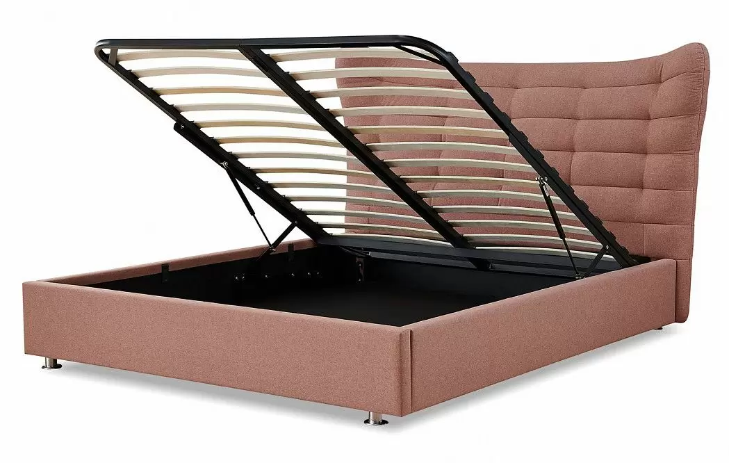 Кровать с подъемным механизмом Venezia 160х200, коралловый - фото 4