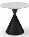 Стол журнальный Sanremo (59), белая керамика/черный
