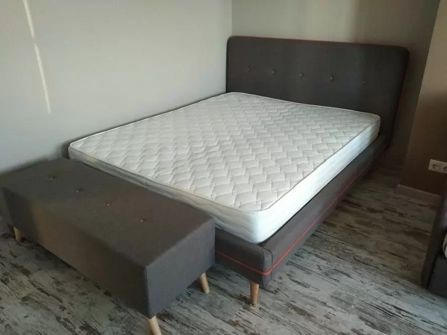 Кровать Madeira 160x200, серо-коричневый - фото 16