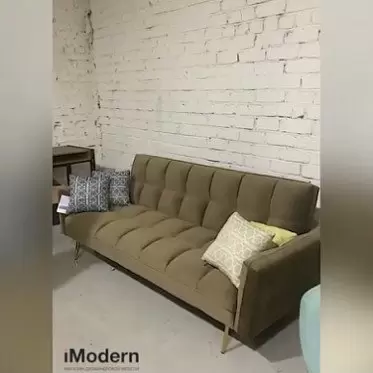 ВИДЕО Диван-кровать Madrid, обзор раскладного дивана в цвете капучино