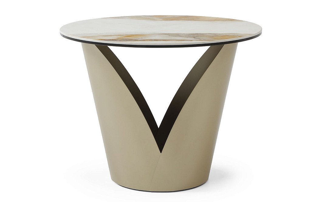 Стол журнальный Tiffany (60), керамика/шампань - фото 3