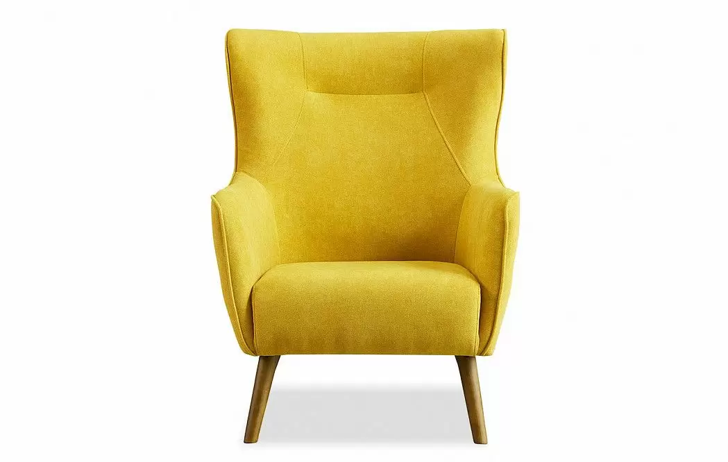 Кресло Camilla, желтый шафран/орех - фото 3