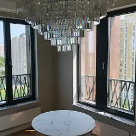 Стол раскладной Charly 100-129, белый/хром